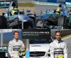 Mercedes AMG Petronas F1 Team 2013, Nico Rosberg ve Lewis Hamilton